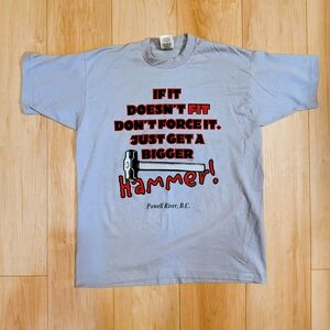 Vintage 90s Canada Made Fruit of the Loom Graphic Tee Novelty Tee Good Fit